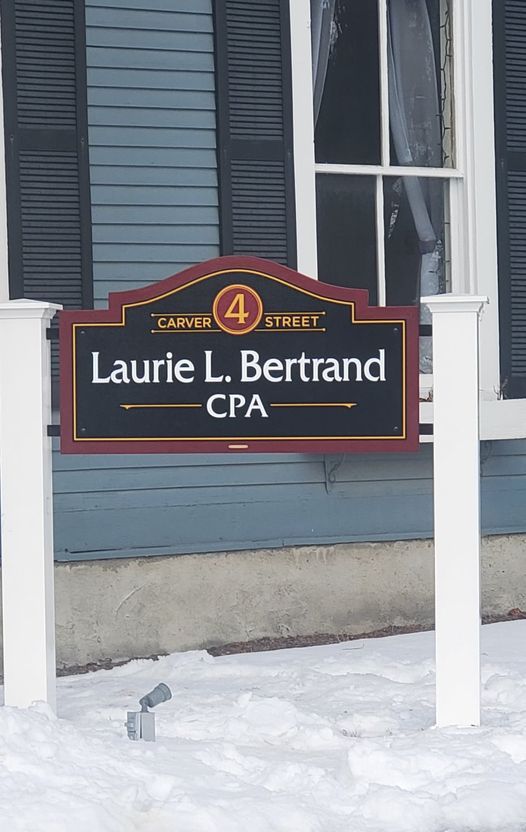 Laurie Bertrand CPA-Tax & Accounting sign