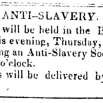 Anti-Slavery Society Meeting Notice